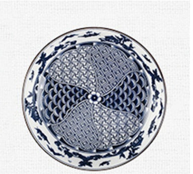 Platos de Porcelana Azul y Blanca - Estilo Japonés