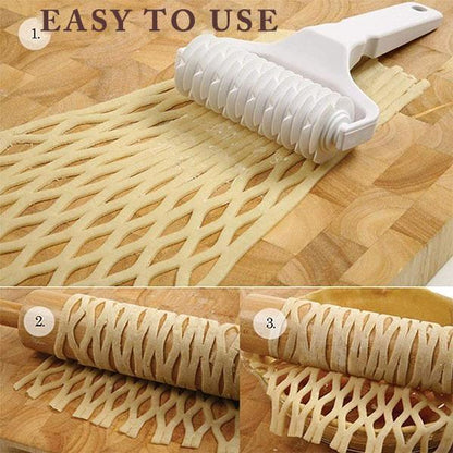 Rodillo Cortador de Masa para Lattice - Herramienta de Cocina para Pizza y Repostería