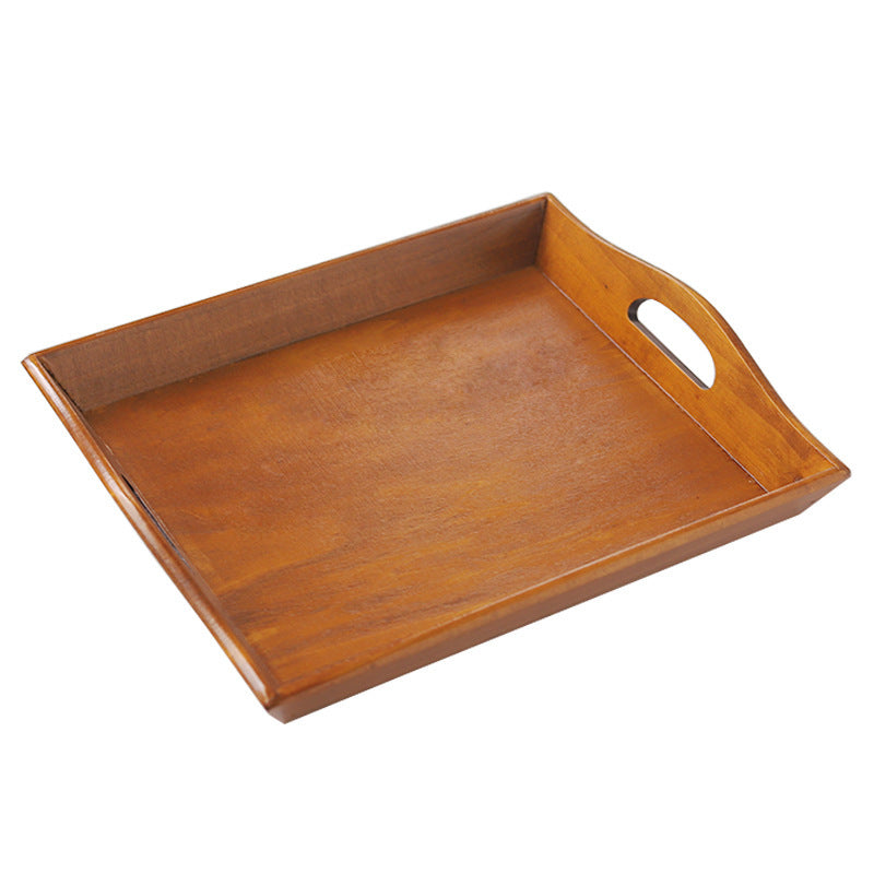 Bandeja Rectangular Retro de Madera - Versátil y Decorativa