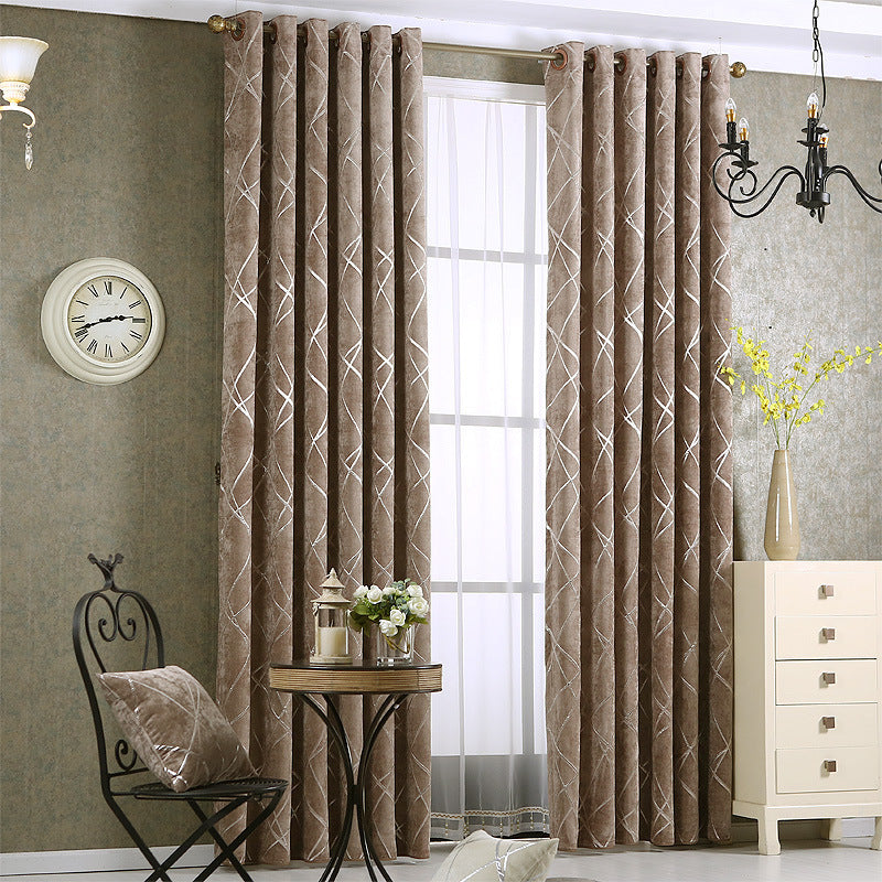 Cortinas de Lujo Moderno con Chenilla – Opacas y Elegantes para Sala de Estar o Dormitorio