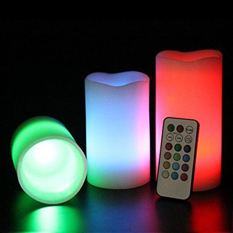 Juego de 3 Velas LED