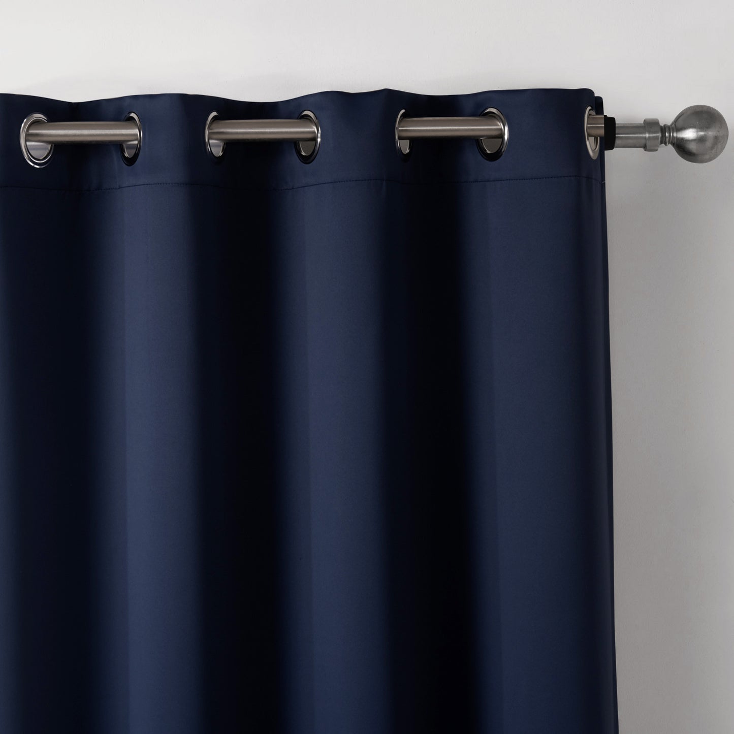 Cortinas de Tela Impresa para Dormitorio – Blackout Azul Oscuro, Estilo Moderno