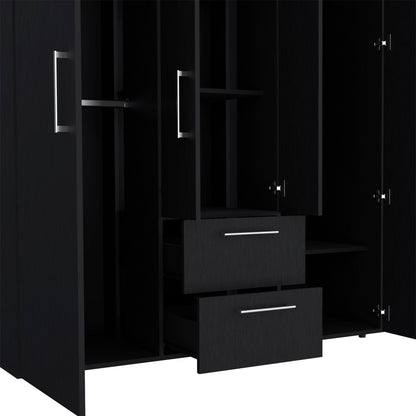 Armario Elma Deluxe - Dormitorio, Negro