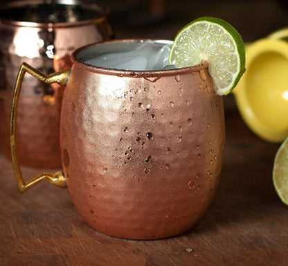 Jarra de Cerveza de Acero Inoxidable con Platinado en Cobre Moscow Mule