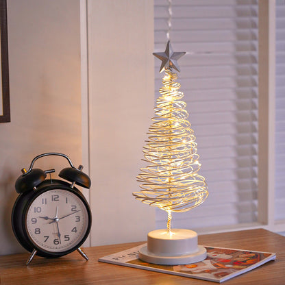 Adorno De Mesa LED En Forma De Árbol De Navidad En Espiral