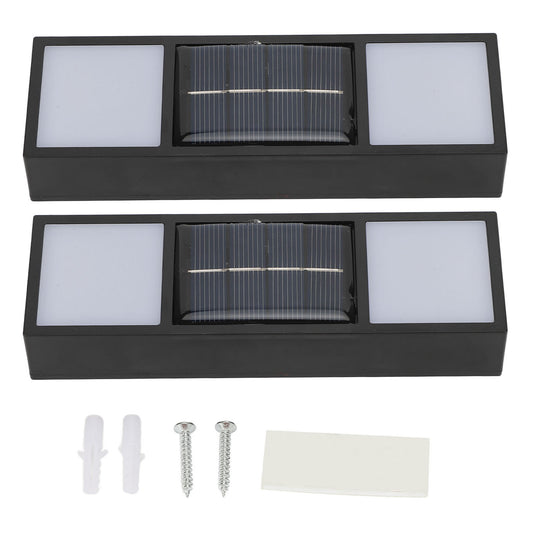 Set de 2 Lámparas Solares de Pared para Exteriores con Protección IP65 Y Control Inteligente