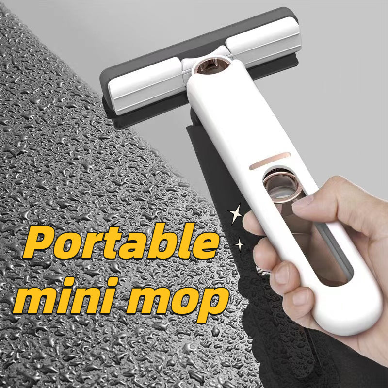 Mini Trapeador Portátil Autoexprimible – Trapeador Multiusos Compacto y Absorbente para Hogar