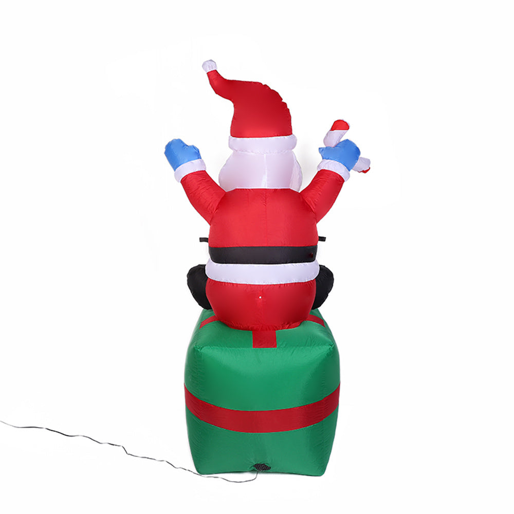 Papá Noel Inflable Gigante de 6 Pies con Luz LED