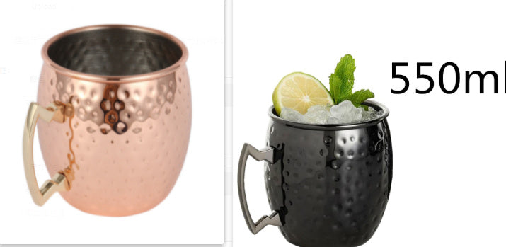 Jarra de Cerveza de Acero Inoxidable con Platinado en Cobre Moscow Mule