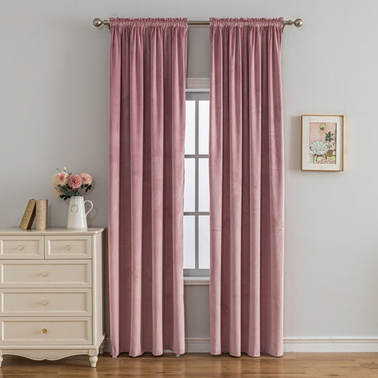 Cortinas de Lujo de Terciopelo – Decoración Elegante y Alta Sombra