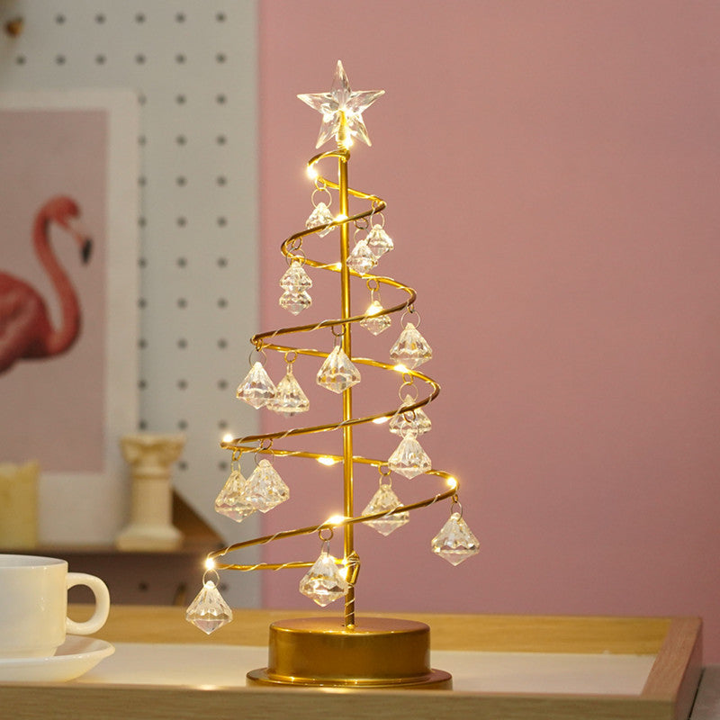 Árbol de Navidad de Cristal Luces Led