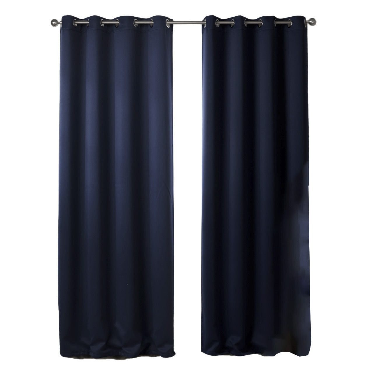 Cortinas de Tela Impresa para Dormitorio – Blackout Azul Oscuro, Estilo Moderno