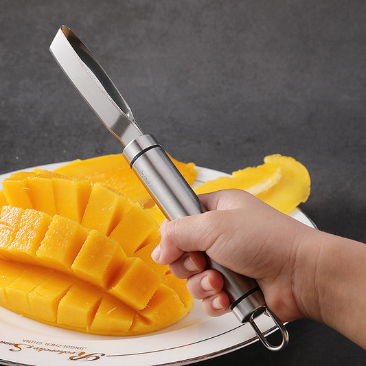 Descorazonador de Mango de Acero Inoxidable y Cuchillo Multi-funcional